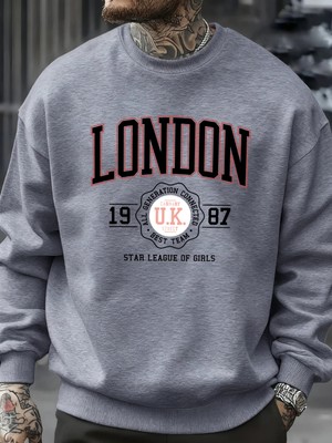 Londra Ingiltere 1987 En Iyi Takım Sporları Baskı Erkek Kazaklar Polar Günlük Kapüşonsuz Göml