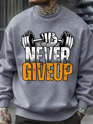 Asla Pes Etme Fitness Tasarım Erkek Kazak Hip Hop Moda Spor Giyim Bisiklet Yaka Polar Kazakla