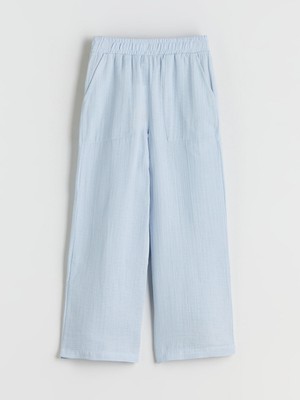 Lc Waikiki Yeni Sezon Beli Lastikli Müslin Kız Çocuk Pantolon