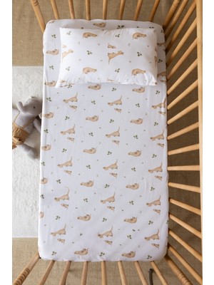 Lizayn Tekstil %100 Pamuk Ranforce Lastikli Çarşaf Seti 80X140 Çarşaf  35X45 Yastık Kılıfı