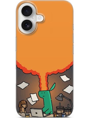 Lelia iPhone 17 Uyumlu Baskılı Şeffaf Telefon Kılıfı | Koleksiyon: Memecraft Studio
