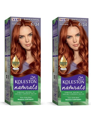 ModaSize Naturals Saç Boyası Bakır Kumral 6/34 2x Paket