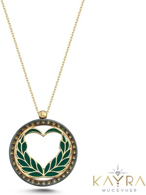 Kayra Mücevher Özel Tasarım Başak Burcu Altın Kolye BK10