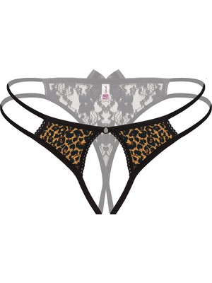 İlkyaz Fashion Ieg™ Özel Bölgesi Açık Leopar Desenli Fantazi Külot