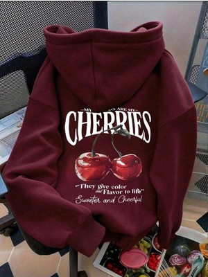 Divin Kadın Baskılı Sweatshırt Kaliteli Kumaş Oversize Kesim