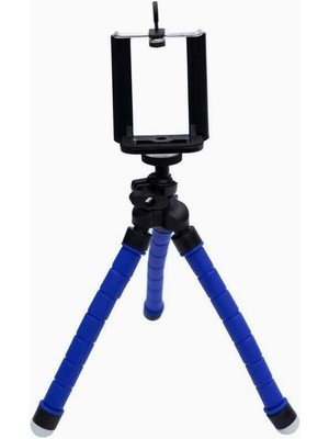 Hype Store Esnek Ahtapod Tripod Telefon Tutucu Mavi