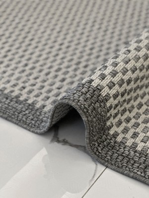 Woolen Halı Woolen Jüt Halı 8105 Gri