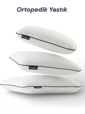 SHE&CO 2 ADET BOYUN DESTEKLİ KLİMALI  ORTOPEDİK YASTIK