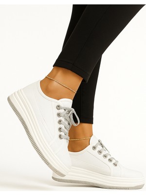 Devida Kadın Siyah Spor Ayakkabı Günlük Rahat Air Taban Sneaker N150