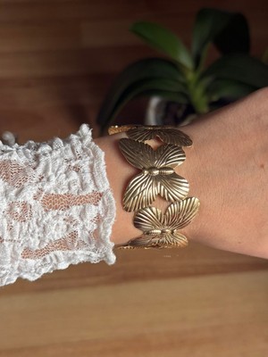 Houseki Vıp Kaplama Kelebek Arm Cuff Kelepçe