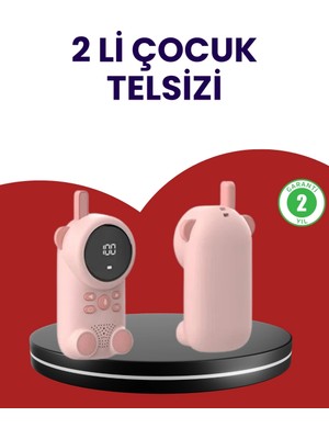 Shoplet Buğz Uzun Menzilli Bebek Telsizi – Vox Modlu, Renkli LCD Ekranlı