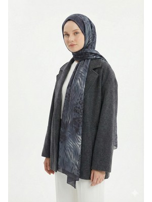 Lavin Scarfs Zeopar Koleksiyonu Amore Şal Lacivert
