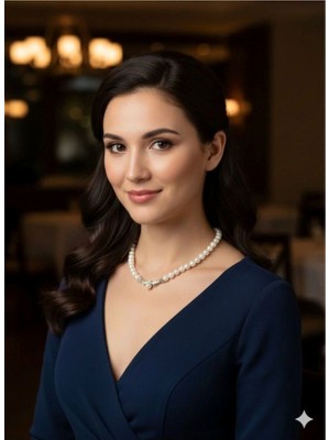 Eski Yeni Antik Gümüş Detaylı Asil Inci Kolye