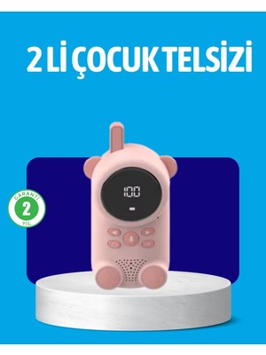 Shoplet Buğz USB Şarjlı Çocuk Telsizi – Renkli Ekran, Vox Modu, Kompakt Tasarım
