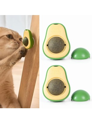 Hype Store Kanji 2’li Avokado Şekilli Kedi Yalama Topu – Kedi Otu Içerikli, Yapışkanlı, Doğal, Sindirimi Destek