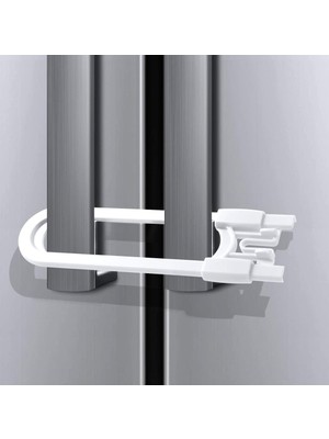 Hype Store Ideal Baby 4 Adet Raylı Dolap Kilidi Çocuk Bebek Güvenliği Emniyet Kilidi