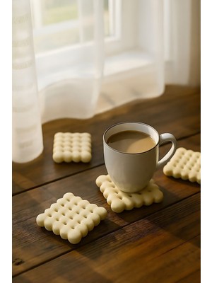 MisterionStudio Bisküvi Bardak Altlığı Modern Dekoratif Görüntü Kaliteli Baskı