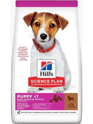 Hype Store Hill's Scıence Plan Küçük Irk Kuzulu & Pirinçli Yavru Köpek Maması 3 kg