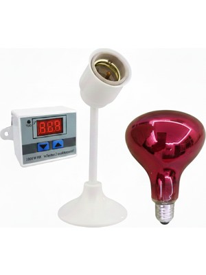 Efe Kuluçka Makineleri 250 WATT Infrared Isıtıcı Lamba Seti 3 Parça