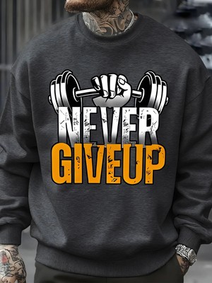 Asla Pes Etme Fitness Tasarım Erkek Kazak Hip Hop Moda Spor Giyim Bisiklet Yaka Polar Kazakla