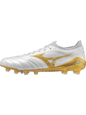 Mizuno Morelia Neo 4 Beta Japan Erkek Krampon Beyaz / Altın