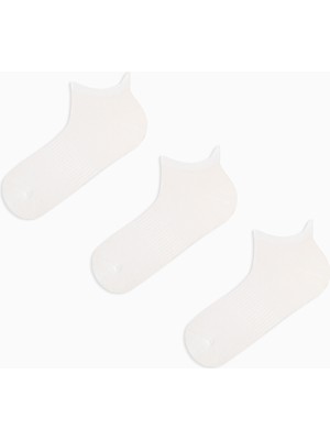 Penti Erkek  White Bamboo 3'lü Patik Çorap