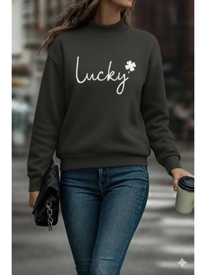 Kadın Uzun Kollu Bisiklet Yaka Viskon Iki Iplik Bluz