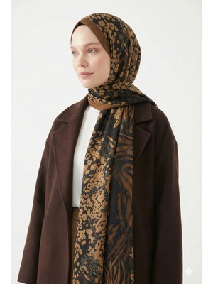 Lavin Scarfs Zeopar Koleksiyonu Amore Şal Taba