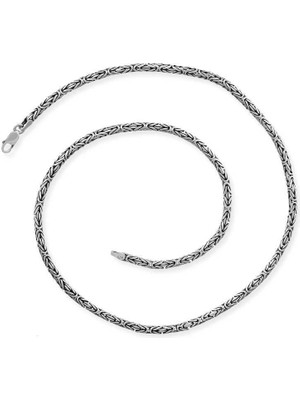 Inure Jewelry Gümüş Kral Zincir - 3 mm Yuvarlak