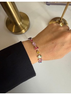 Houseki Gema Bileklik Gold