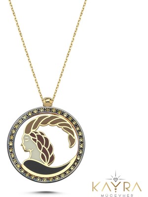 Kayra Mücevher Özel Tasarım Oğlak Burcu Altın Kolye BK12
