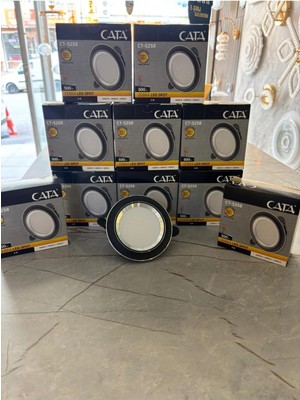 5 Adet Cata 3 Renk Beyaz-Günışığı-Ilık Beyaz LED Spot LED Armatür CT-5258 500LM