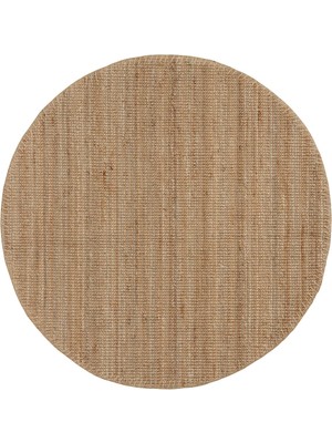 Hobiurun Jüt Halı, Natürel, 130 cm