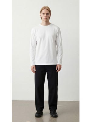 Babokah Premium Pamuk Likralı Uzun Kol Erkek Tshirt