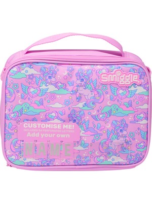 Smiggle Trailblazer Oblong Attach Id Beslenme Çantası – Pembe, Isı Yalıtımlı Lunch Box