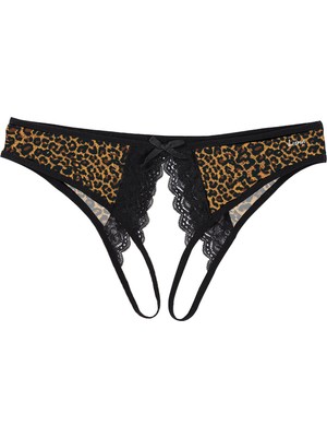 İlkyaz Fashion Ieg™ Özel Bölgesi Açık Leopar Desenli Fantezi Külot