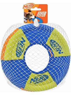 Hype Store Nerf Dog Toss And Tug Ring Köpek Oyuncağı, Frizbi, Hafif, Dayanıklı ve Suya Dayanıklı, 22 cm Çap, Or
