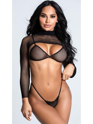 İlkyaz Fashion Ieg™ File Bolerolu Fantezi Iç Giyim