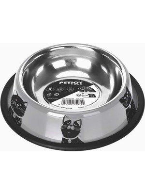 Hype Store M-Pets Catfamily Çelik Mama Kabı (S) 355ML