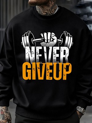 Asla Pes Etme Fitness Tasarım Erkek Kazak Hip Hop Moda Spor Giyim Bisiklet Yaka Polar Kazakla