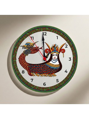 Zerya Orjinal Şahmaran Tasarımlı Duvar Saati - Orjinal Şahmeran Saat