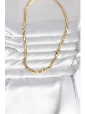 Bsre 14K Gold Renk Zincir 45 cm Kadın Kolye (Cm)