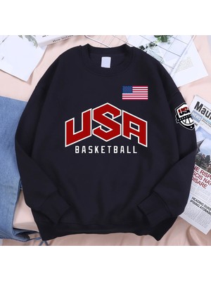 Abd Basketballer Baskılı Sokak Rahat Hoody Erkekler Kadınlar Hip Hop Boy Giyim Gevşek Sıcak P