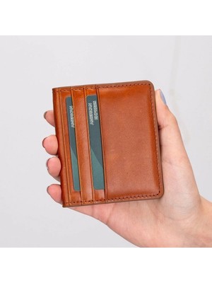 Shoplet Buğz Robin Deri Kartlık Cüzdan Rst2 Taba