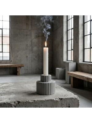 Genel Corpo Şamdan | Heykelsi Formlu Modern Dekoratif Mumluk | Salon & Masa Üstü Aksesuar