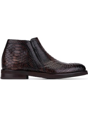 Tamer Tanca Erkek Hakiki Deri Kahverengi Klasik Bot 537 3812 Erk Bot SK25-26 Kahve Yln