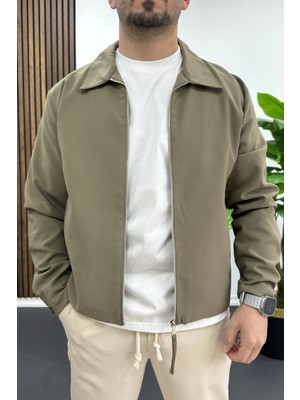 Edwox Erkek Normal Kalıp Ince Mevsimlik Ceket Yeşil EDW445