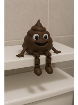 MisterionStudio Banyo Dekoratif Kaka Figürü