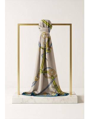 Çağrı İpek Çağrı Ipek Desenli Pamuk Ipek Şal 14065-10