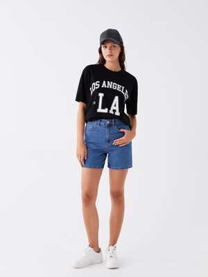 Lc Waikiki Yeni Sezon Bermuda Fit Kadın Jean Şort